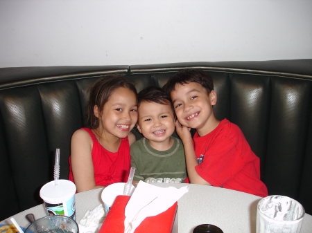 My grandkids, June 2008