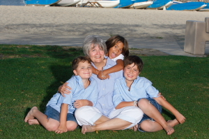 My grandchildren and I, Long Beach CA 2008