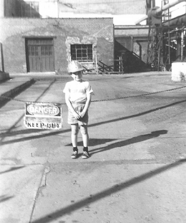 R. Lynn Boothe in Front of Globe Iron 1961