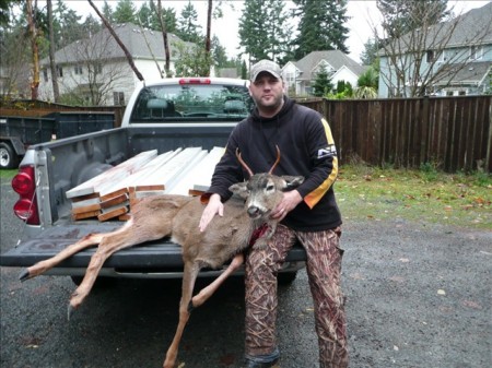 Tagged a small Columbian Black Tail Deer Nov. 2010