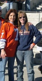 Me and my Cousin at a Bronco game.