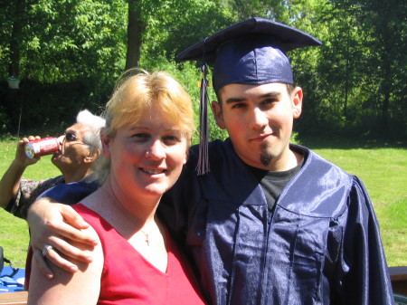 My youngest son Chris at HS graduation