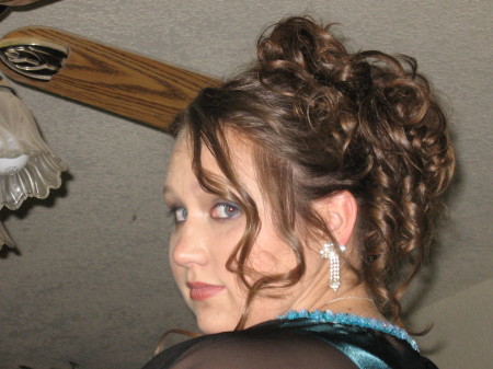 My oldest daughter, prom night