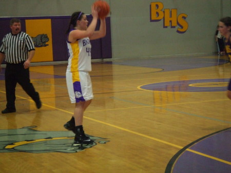 Aly playing b-ball at BHS
