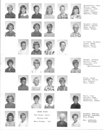 3rd Grade 1968