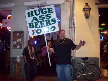 Hanging on Bourbon Street