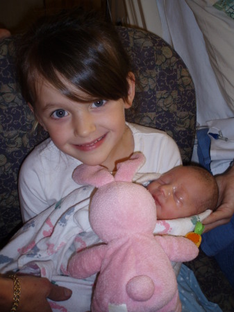 Cailtin with her baby sister Eva