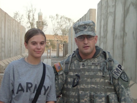 Chantelle and me in Iraq