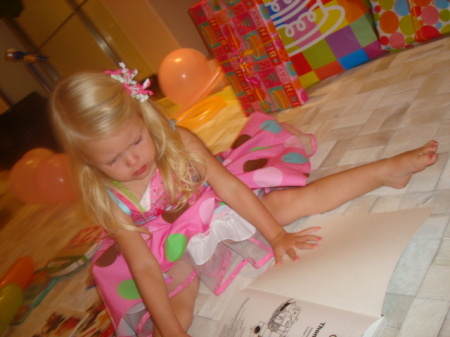 Spoiled little Riley on her bday............