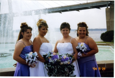 us with our bridesmaids