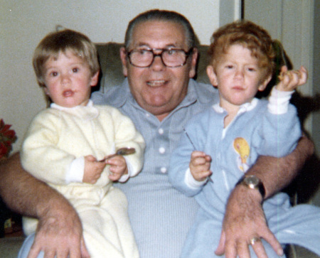 Dad with Grandkids