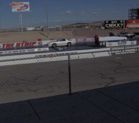 Drag racing at Las Vegas