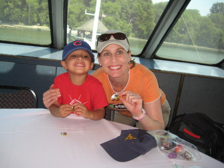 Jackson and Me taking a cruise on the Potomac