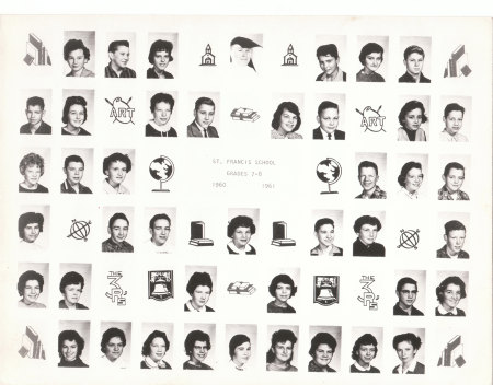 Good old St. Francis Grade School Class of 1961