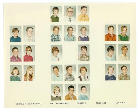 1968 7th grade class picture