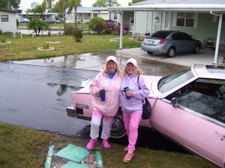 Party in the Pink Cadillac in florida