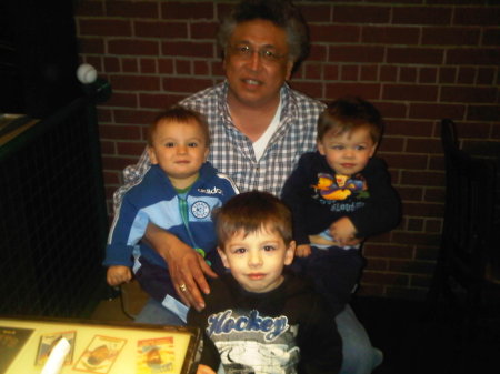 Husband, Jose, and our grandsons