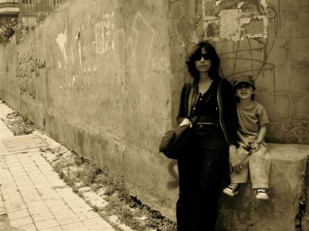 luca and mommy 'peacefully' - Beirut corner ;)