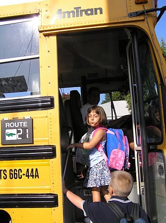 Sabrina's First day of Kindergarten 09/08