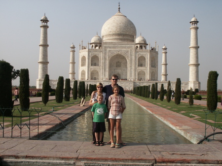 The family in India.
