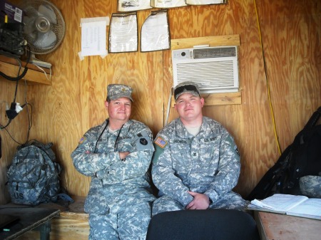 Taylor Cox & My Brother Mike-Balad, Iraq