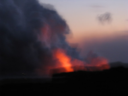 lava flow to the ocean