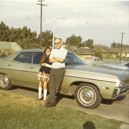 Dad and me by the Impala..La Verne Dr..1968