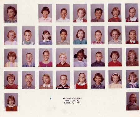 1963 Mrs. Lofing&#39;s 4th Grade Class