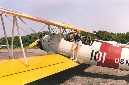 Preparing for flight over North Fork