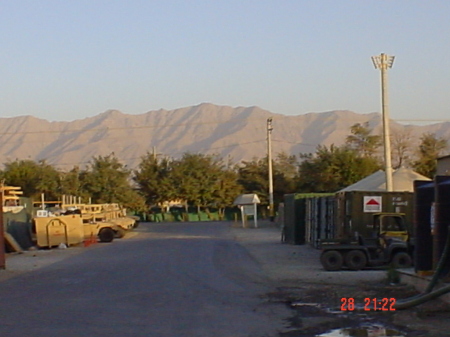 The mountain range outside Bagram.