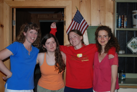 all the sisters at Lake Winni 8/2008