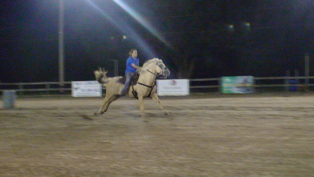 erica and scooter at the show