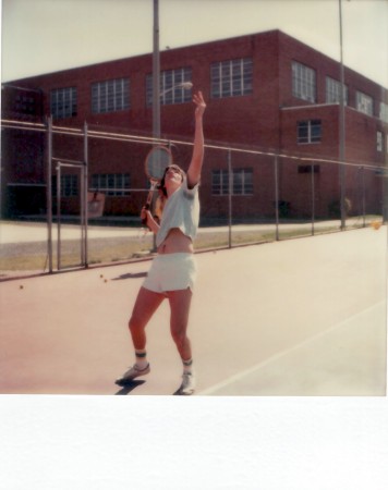 Harry Baumann on the tennis court