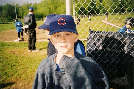 Corey at his baseball game