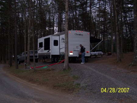 Our RV at Little Orleans Campground