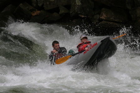 Kallie white water rafting