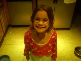 Isabella's new glasses