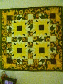 SUNFLOWER WALL QUILT 2007