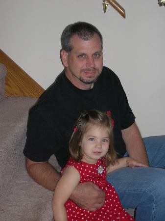 My husband and our daughter Olivia.