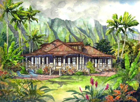 Hawaii Cottage Rendering