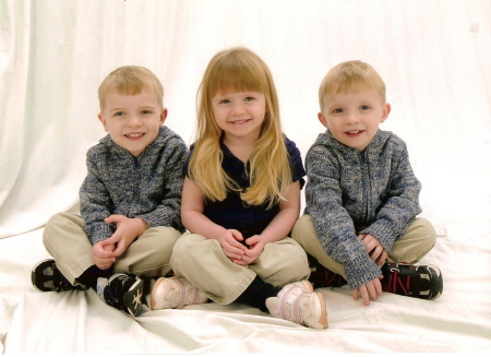 Triplets 3 years old