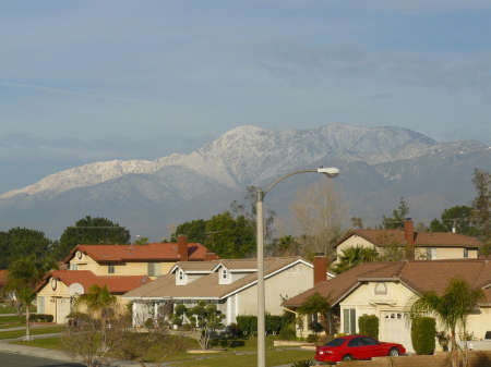 Snow cap mountains in California