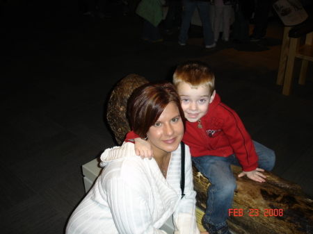 Jake and mommy at the Field museum