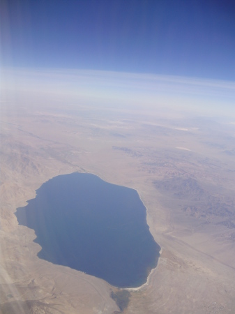 Walker Lake NV from 30,000ft.