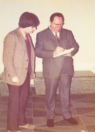 (Dr.) Boothe and the Mayor of Cologne, Germany