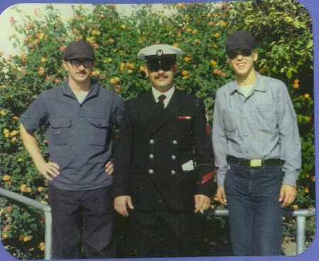 Three Navy buddies