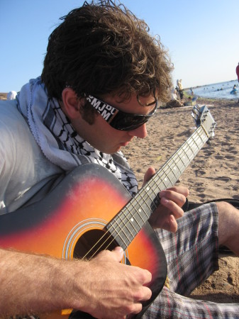 brandon on the beach in Jordan ;)