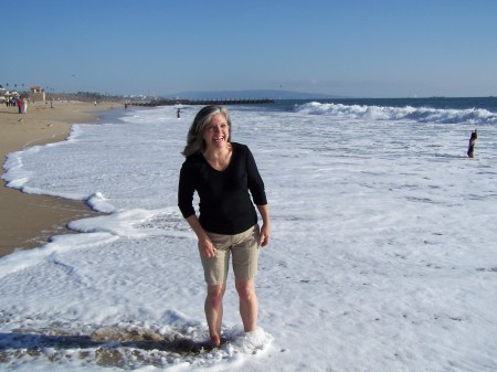 Donna at the Beach in California