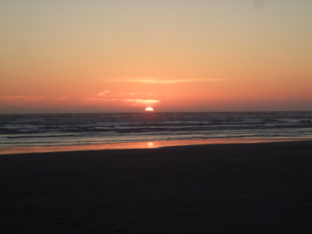 Breath stealing sunset at Pacific Beach WA