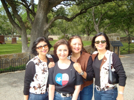 The four Johnston girls at the LBJ ranch